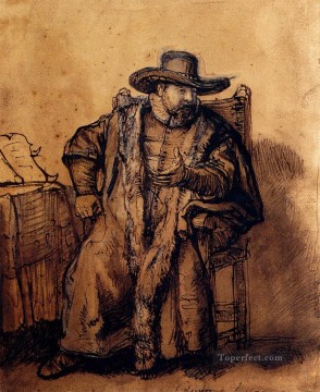  Claesz Oil Painting - Portrait Of Cornelis Claesz 1640 Rembrandt